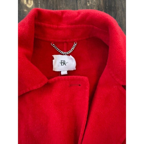 Banana Republic Oversized Double-Faced Wool Red Cape Trench Coat XL NWOT - Picture 7 of 10